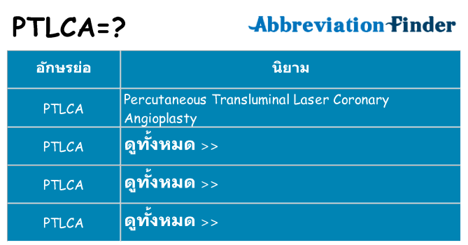 อะไรไม่ ptlca ถึง