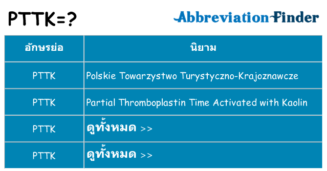 อะไรไม่ pttk ถึง