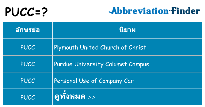 อะไรไม่ pucc ถึง