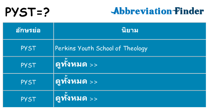 อะไรไม่ pyst ถึง