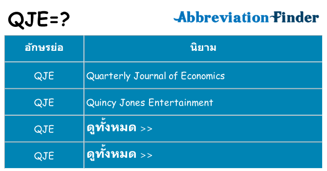 อะไรไม่ qje ถึง