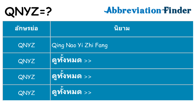อะไรไม่ qnyz ถึง