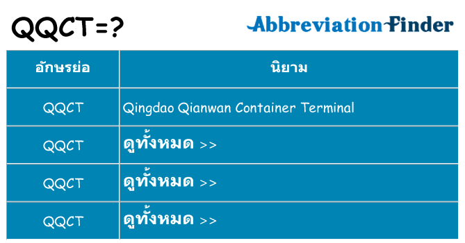 อะไรไม่ qqct ถึง