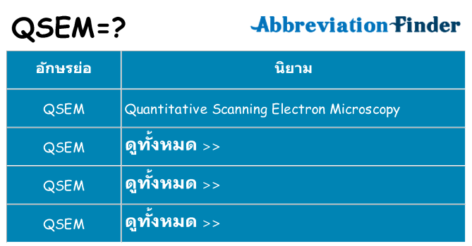 อะไรไม่ qsem ถึง