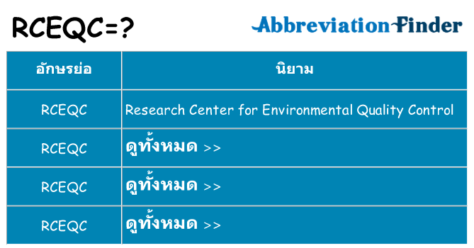 อะไรไม่ rceqc ถึง