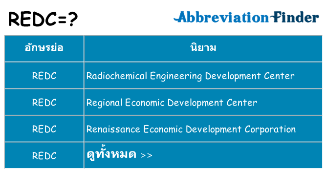 อะไรไม่ redc ถึง