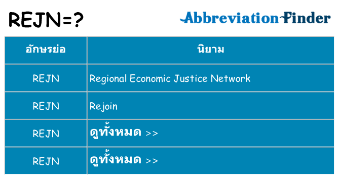 อะไรไม่ rejn ถึง
