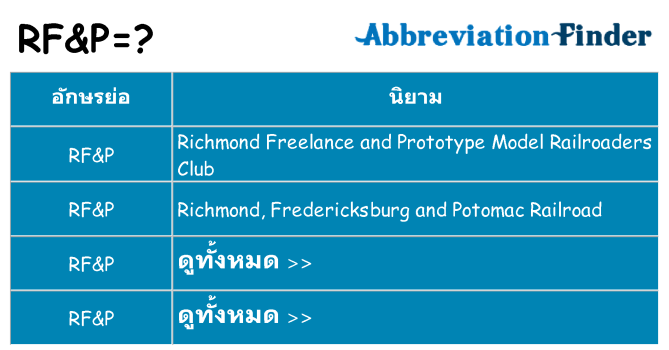 อะไรไม่ rfp ถึง