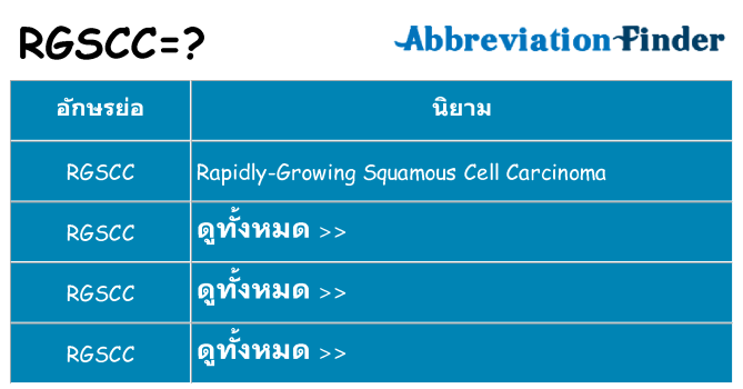 อะไรไม่ rgscc ถึง