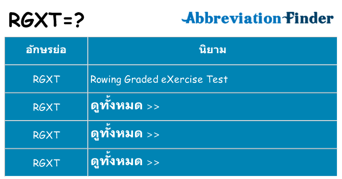 อะไรไม่ rgxt ถึง