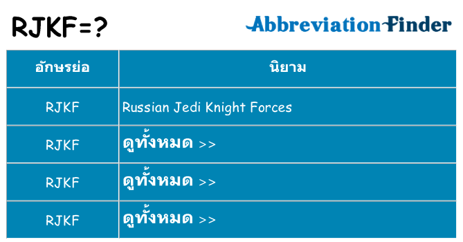 อะไรไม่ rjkf ถึง