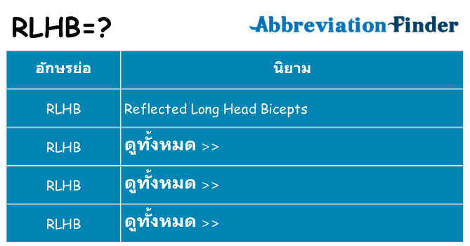 อะไรไม่ rlhb ถึง