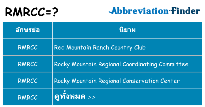 อะไรไม่ rmrcc ถึง