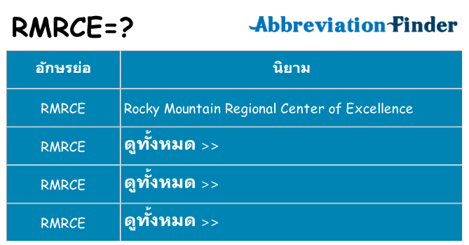 อะไรไม่ rmrce ถึง