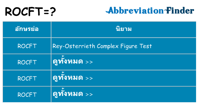 อะไรไม่ rocft ถึง