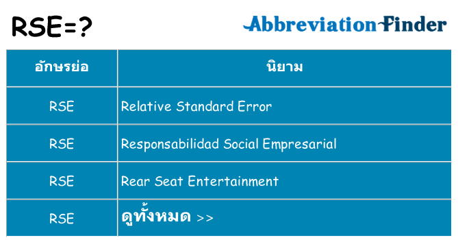 อะไรไม่ rse ถึง