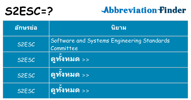 อะไรไม่ s2esc ถึง