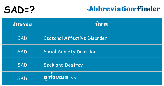อะไรไม่ sad ถึง