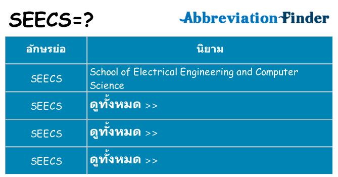 อะไรไม่ seecs ถึง