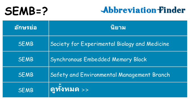 อะไรไม่ semb ถึง