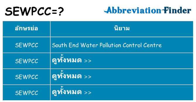 อะไรไม่ sewpcc ถึง