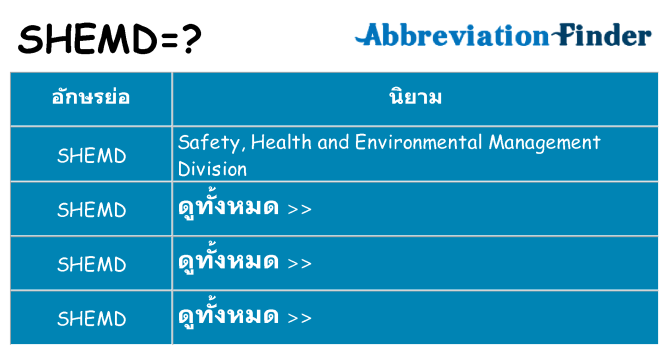 อะไรไม่ shemd ถึง