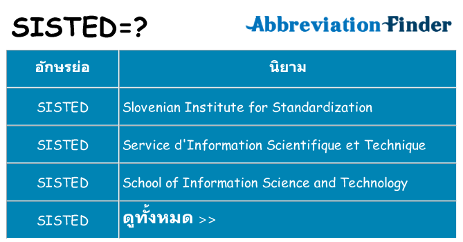 อะไรไม่ sisted ถึง