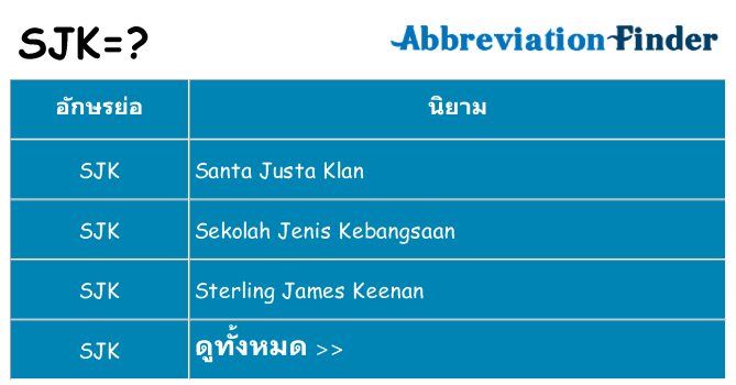 อะไรไม่ sjk ถึง
