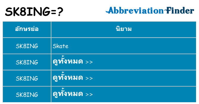 อะไรไม่ sk8ing ถึง