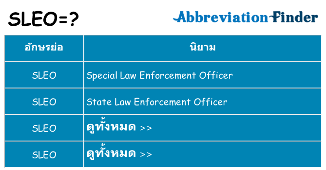 อะไรไม่ sleo ถึง