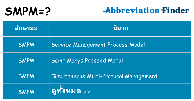 อะไรไม่ smpm ถึง