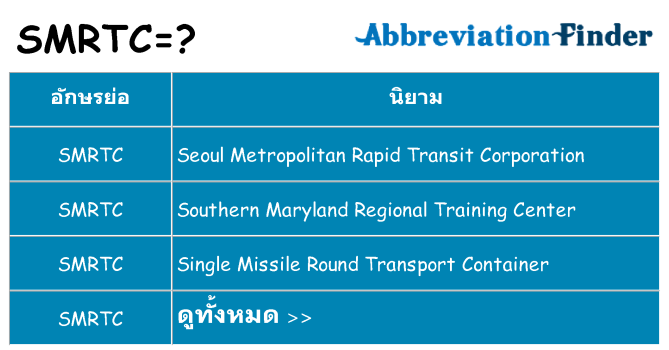 อะไรไม่ smrtc ถึง