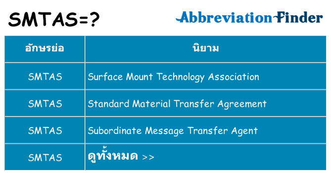 อะไรไม่ smtas ถึง
