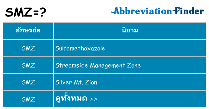 อะไรไม่ smz ถึง