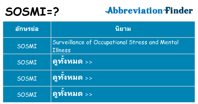 อะไรไม่ sosmi ถึง