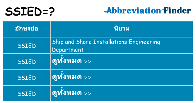 อะไรไม่ ssied ถึง