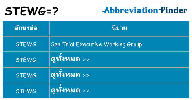 อะไรไม่ stewg ถึง
