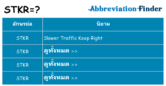 อะไรไม่ stkr ถึง