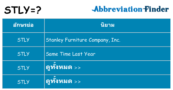 อะไรไม่ stly ถึง