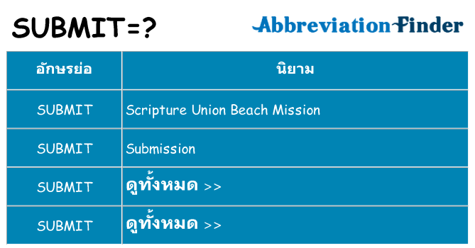 อะไรไม่ submit ถึง