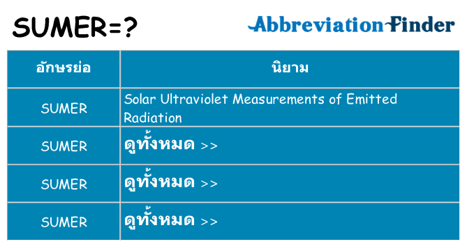 อะไรไม่ sumer ถึง