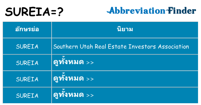 อะไรไม่ sureia ถึง