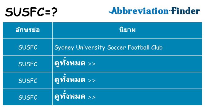 อะไรไม่ susfc ถึง