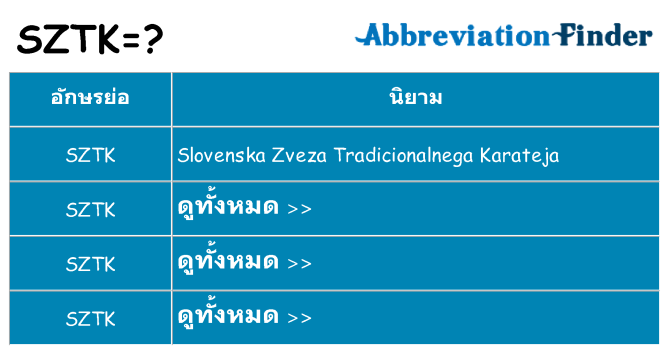 อะไรไม่ sztk ถึง