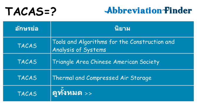 อะไรไม่ tacas ถึง