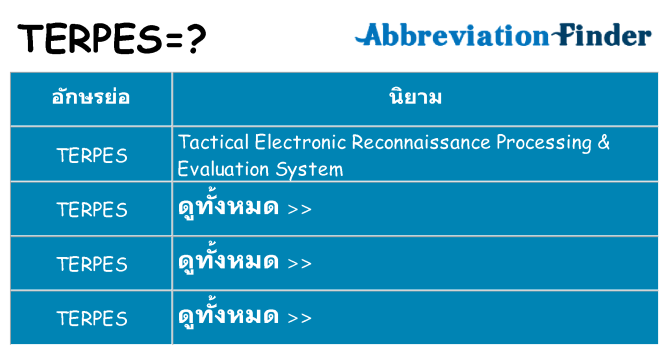 อะไรไม่ terpes ถึง