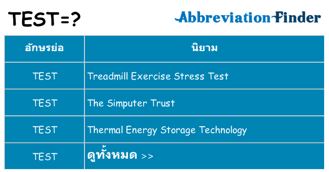 อะไรไม่ test ถึง