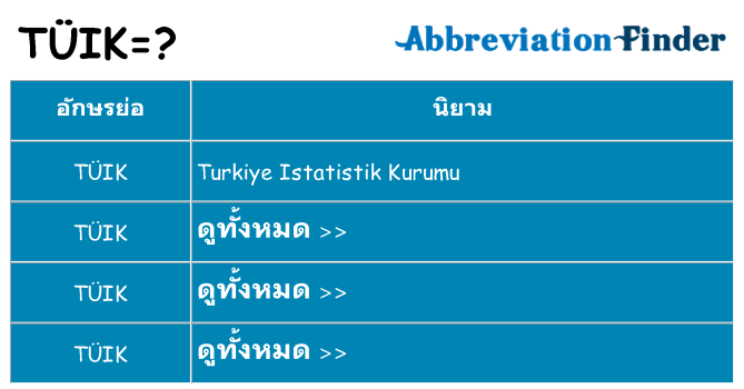 อะไรไม่ tuik ถึง