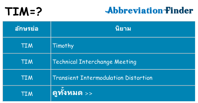 อะไรไม่ tim ถึง