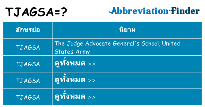 อะไรไม่ tjagsa ถึง